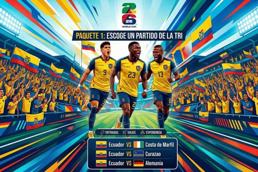 Mundial 2026: paquete 1 – escoge 1 de los 3 partidos (5 días desde $6,050.00)