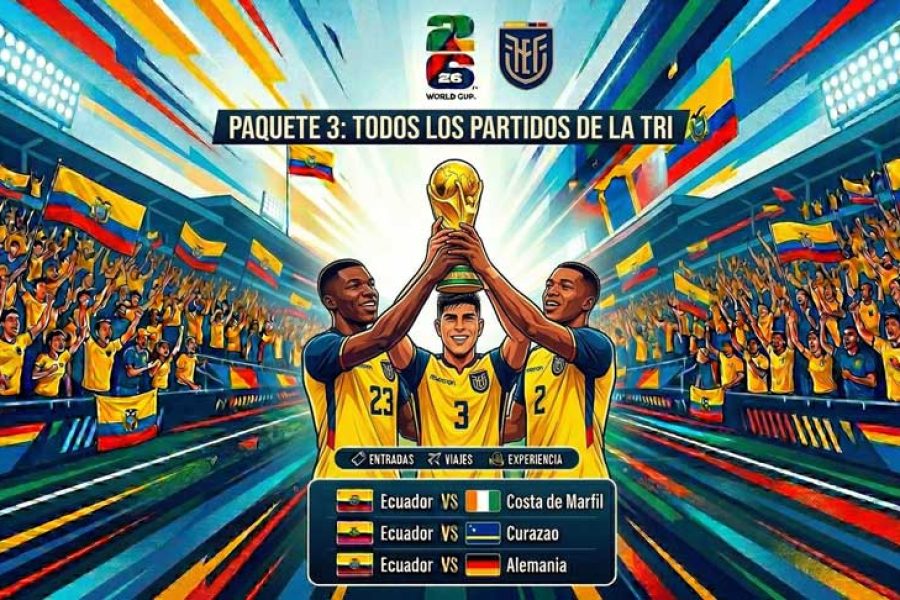 Mundial 2026: paquete 3 – 3 partidos (15 días desde $11,350.00)